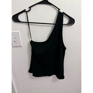 One shoulder American eagle tank